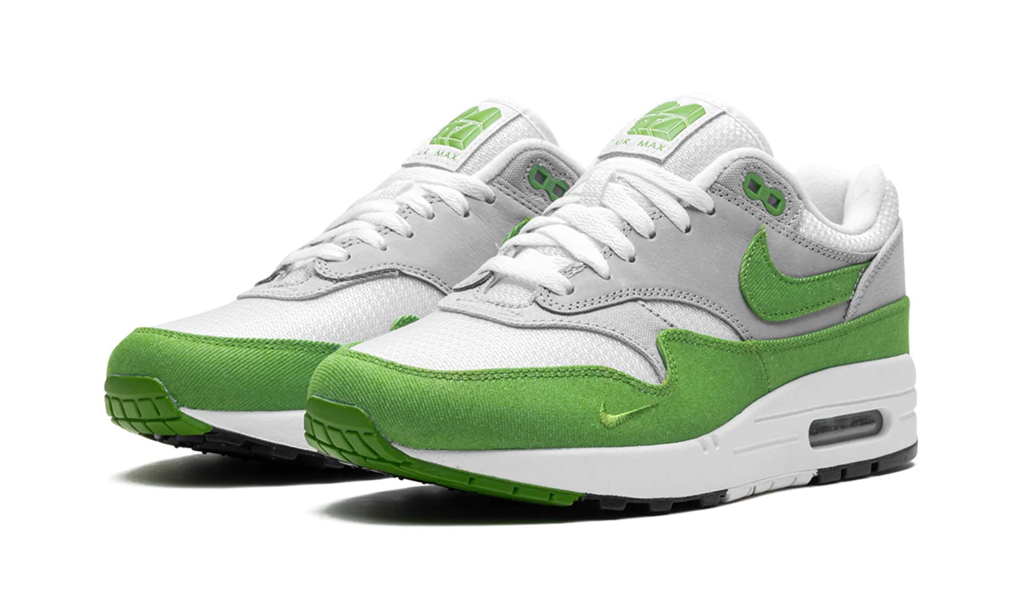 indoor running shoe features Air Max 1 "Patta - Chlorophyll 2024"