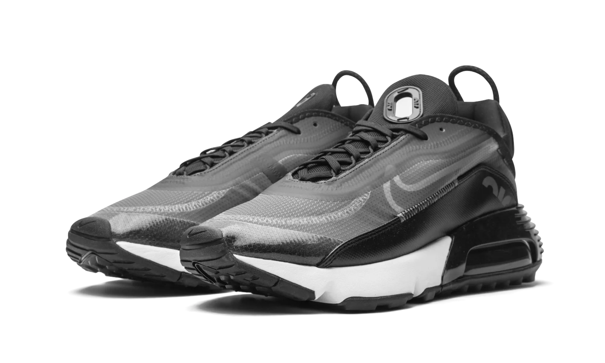 AIR MAX 2090 "Black / Wolf Grey" contoured footbed shoes