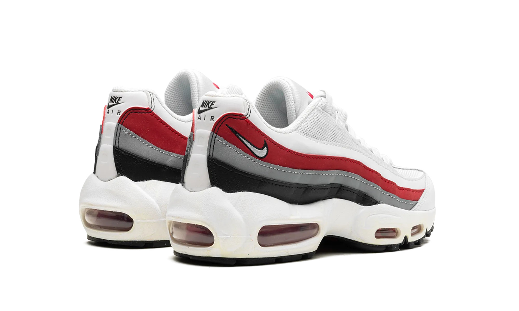 Air Max 95 Recraft GS "Black Varsity Red" GPS - enabled low - cut