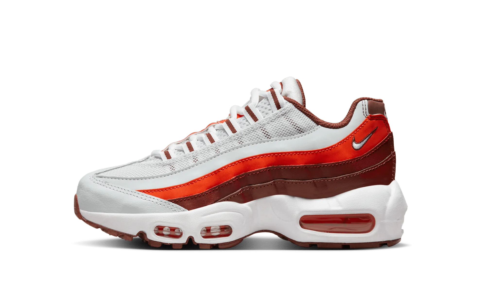 Air Max 95 GS "Recraft Photon Dust Picante Red" running in a historical site shoes winter - suitable