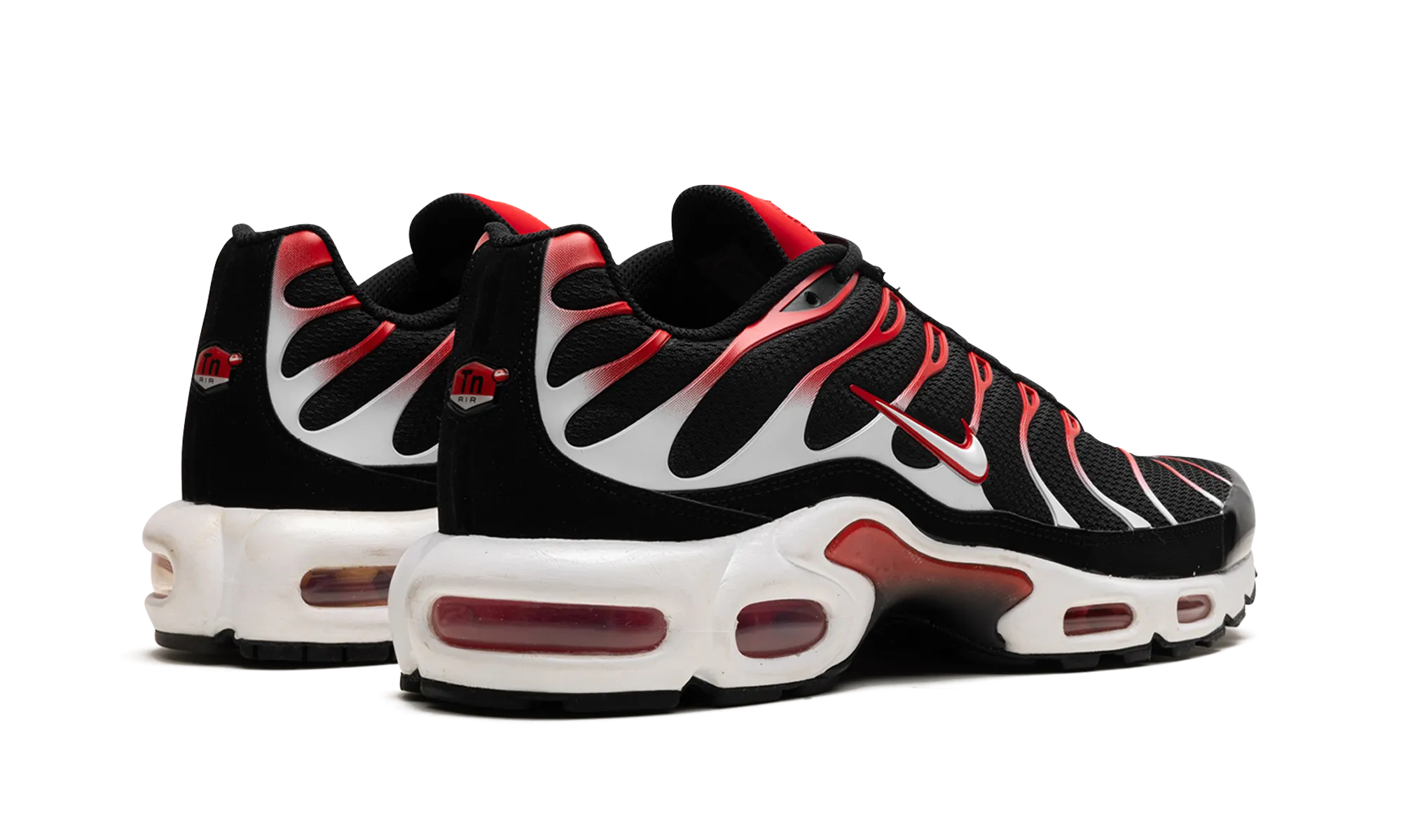 Air Max Plus "Black White University Red" Certified quality