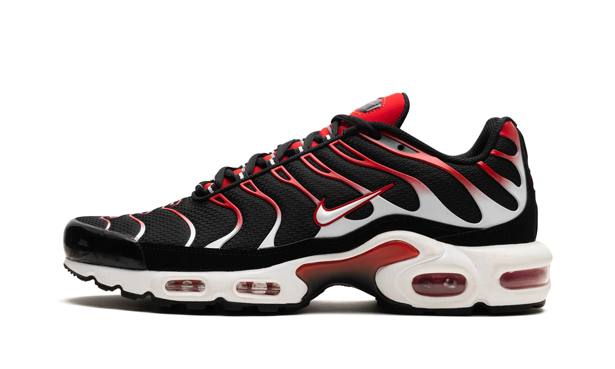 sports lovers' desire suitable for kids Air Max Plus "Black White University Red"