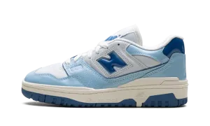 padded - tongue running option 550 "Patent - White / Powder Blue"