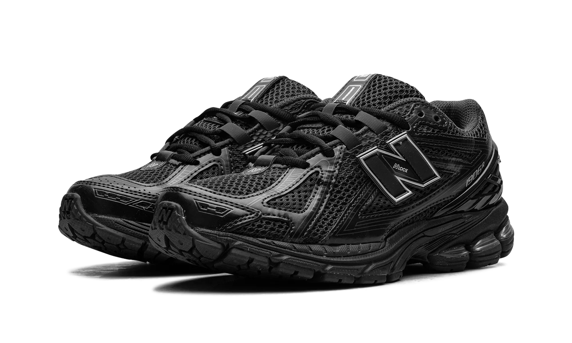 ancient - themed running shoes Supination correction 1906R "Black Metallic"