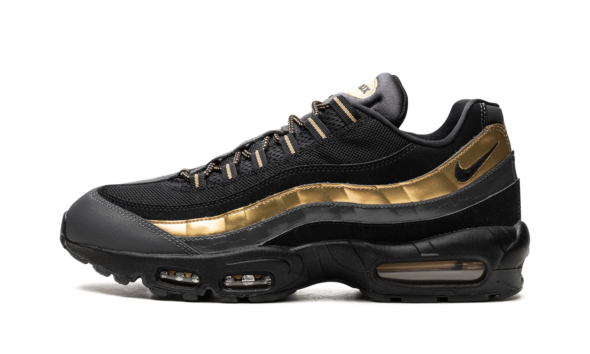 running in the humidity shoes temperate - climate shoes Air Max 95 Premium "BLK/GOLD"