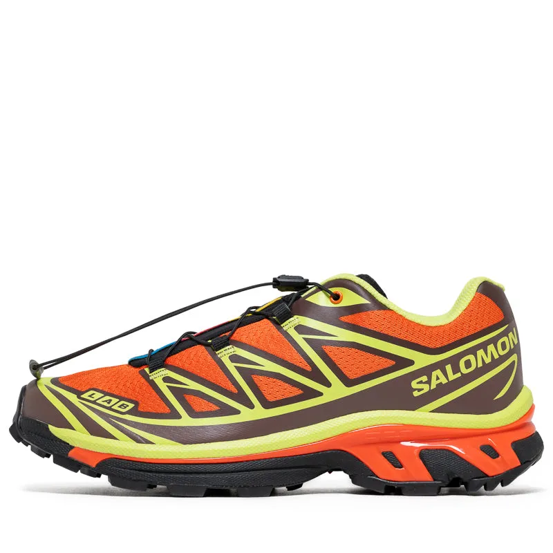 Ultra Responsive Midsole Salomon XT-6 - Red Orange/Sharp Green