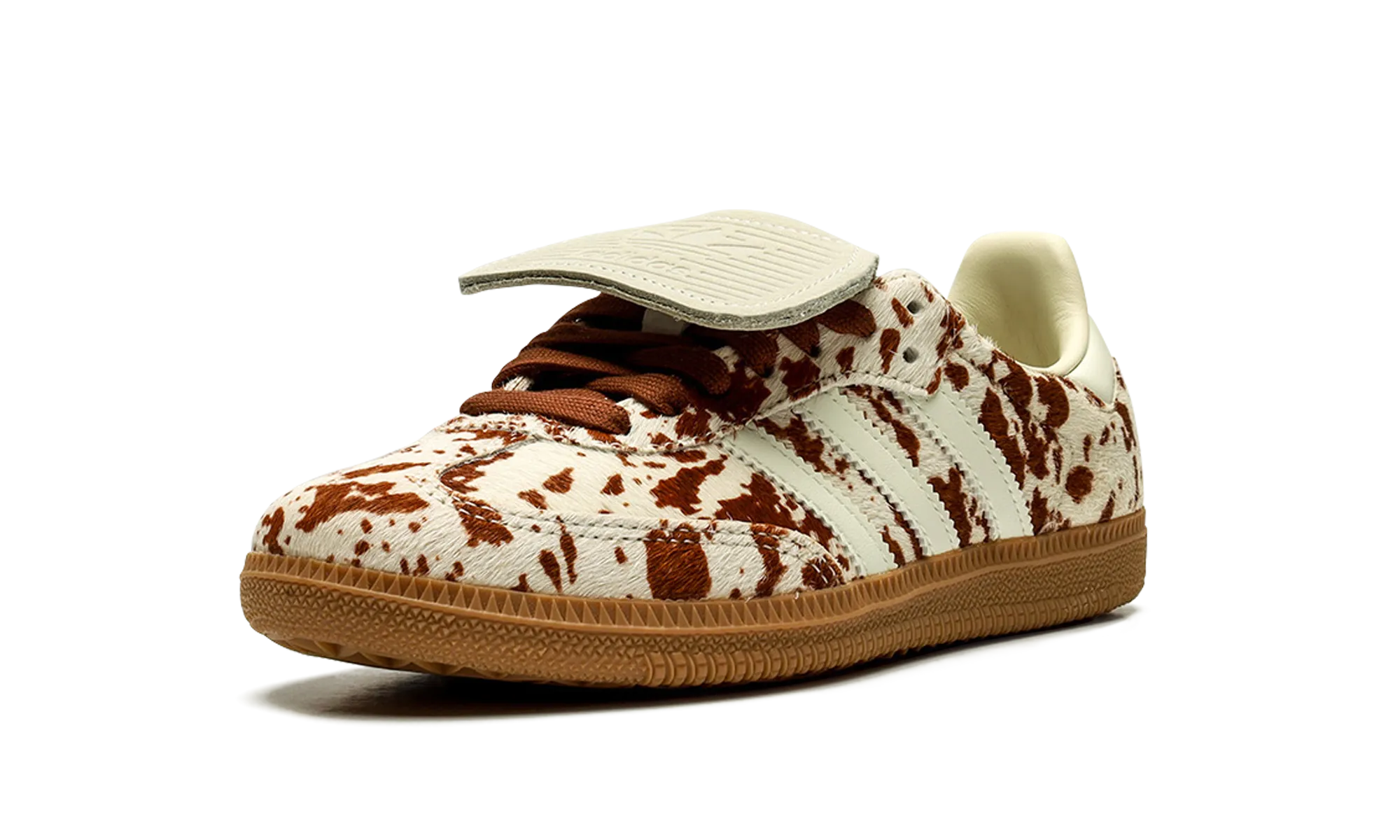 Samba LT WMNS "Cow Print Brown White" Versatile Look Light Stride