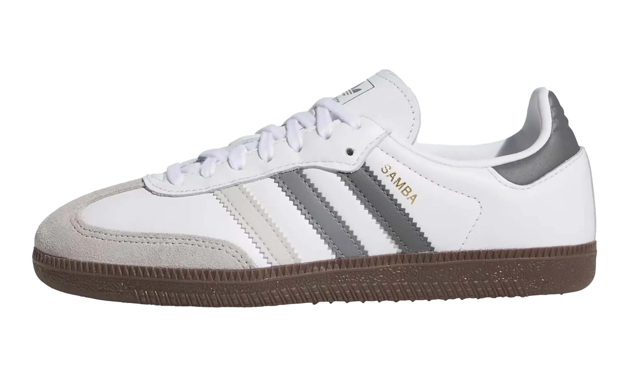Samba OG GS "White Grey" No Laces