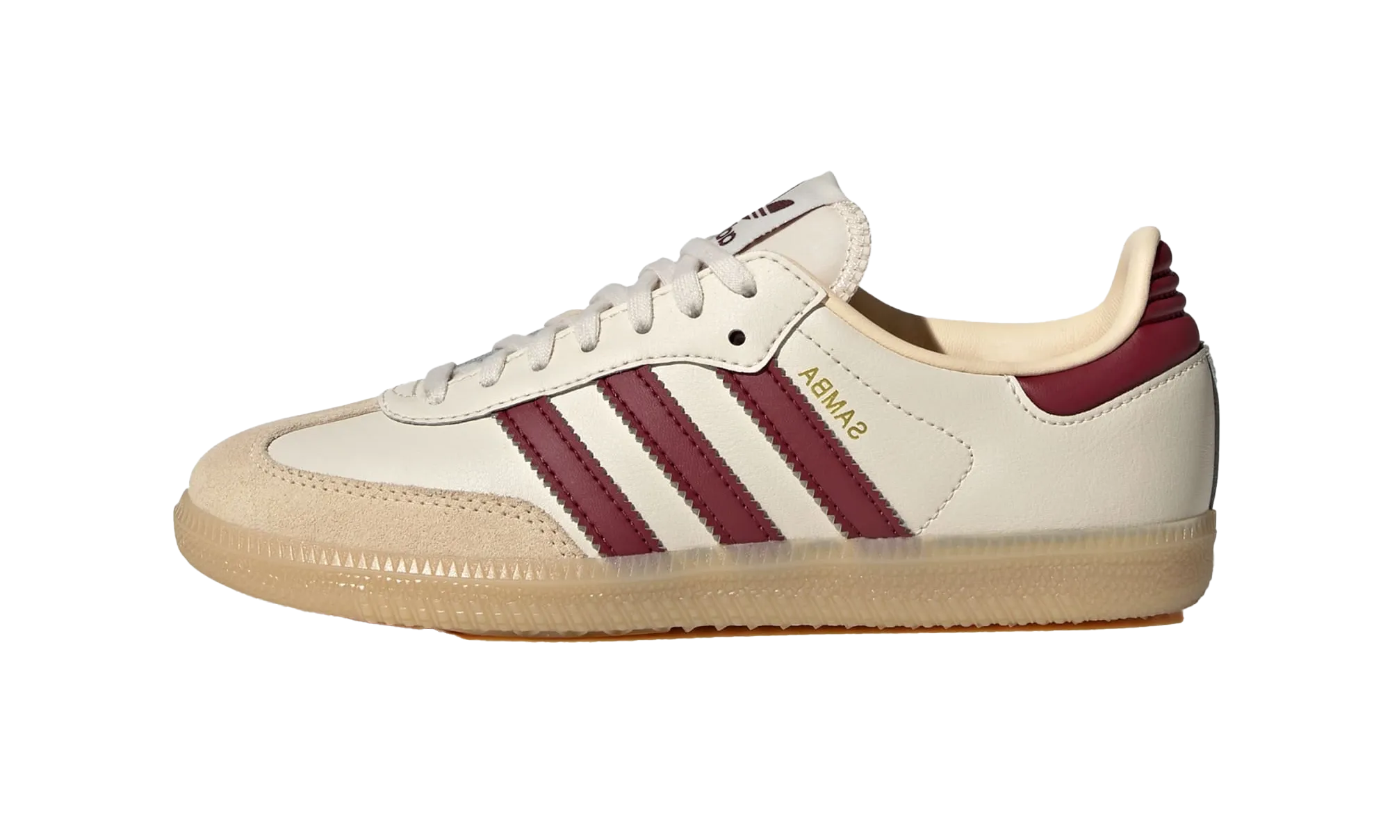 Samba OG GS "Wonder White Shadow Red" Plain Tone Travel Essential