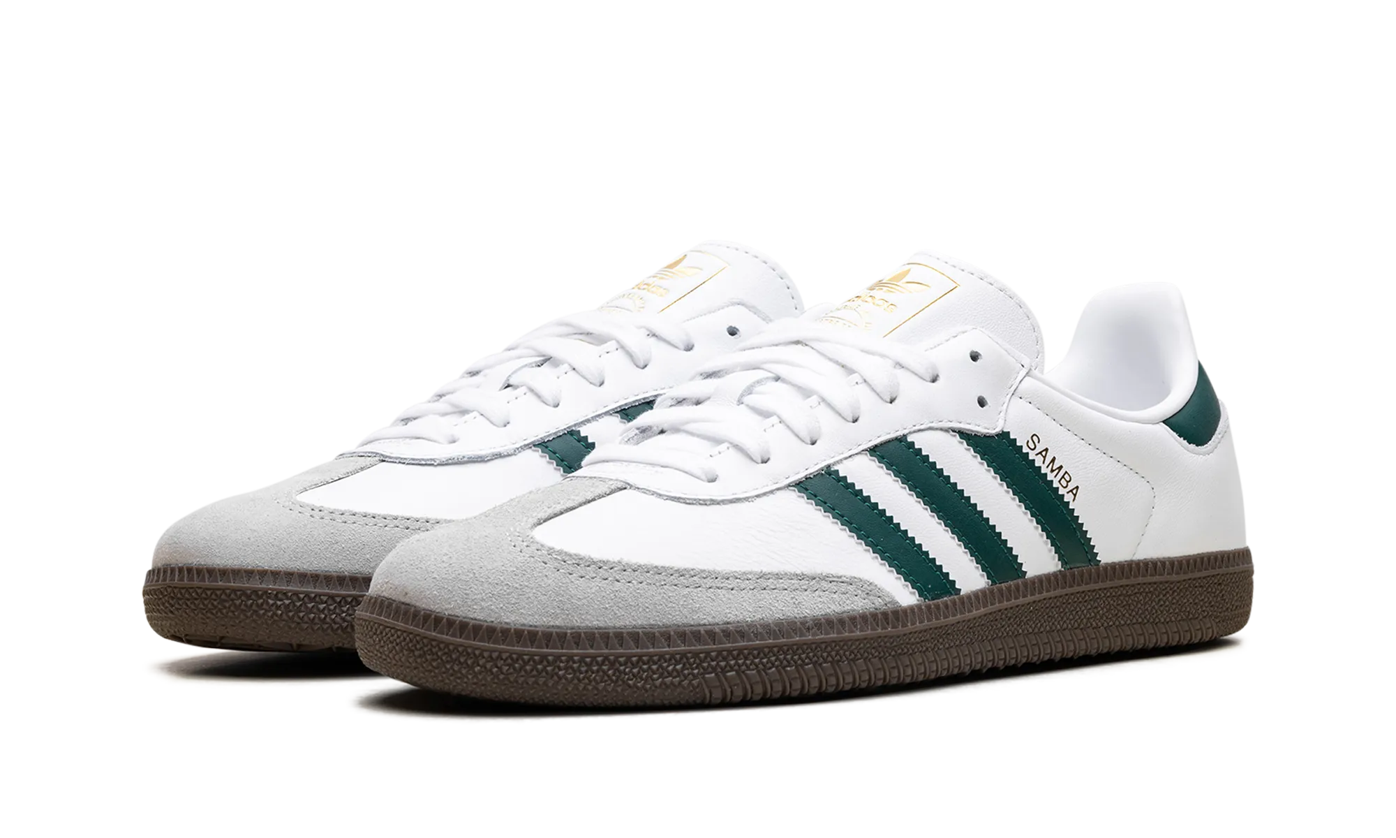 Samba OG "Cloud White Collegiate Green" Light Look