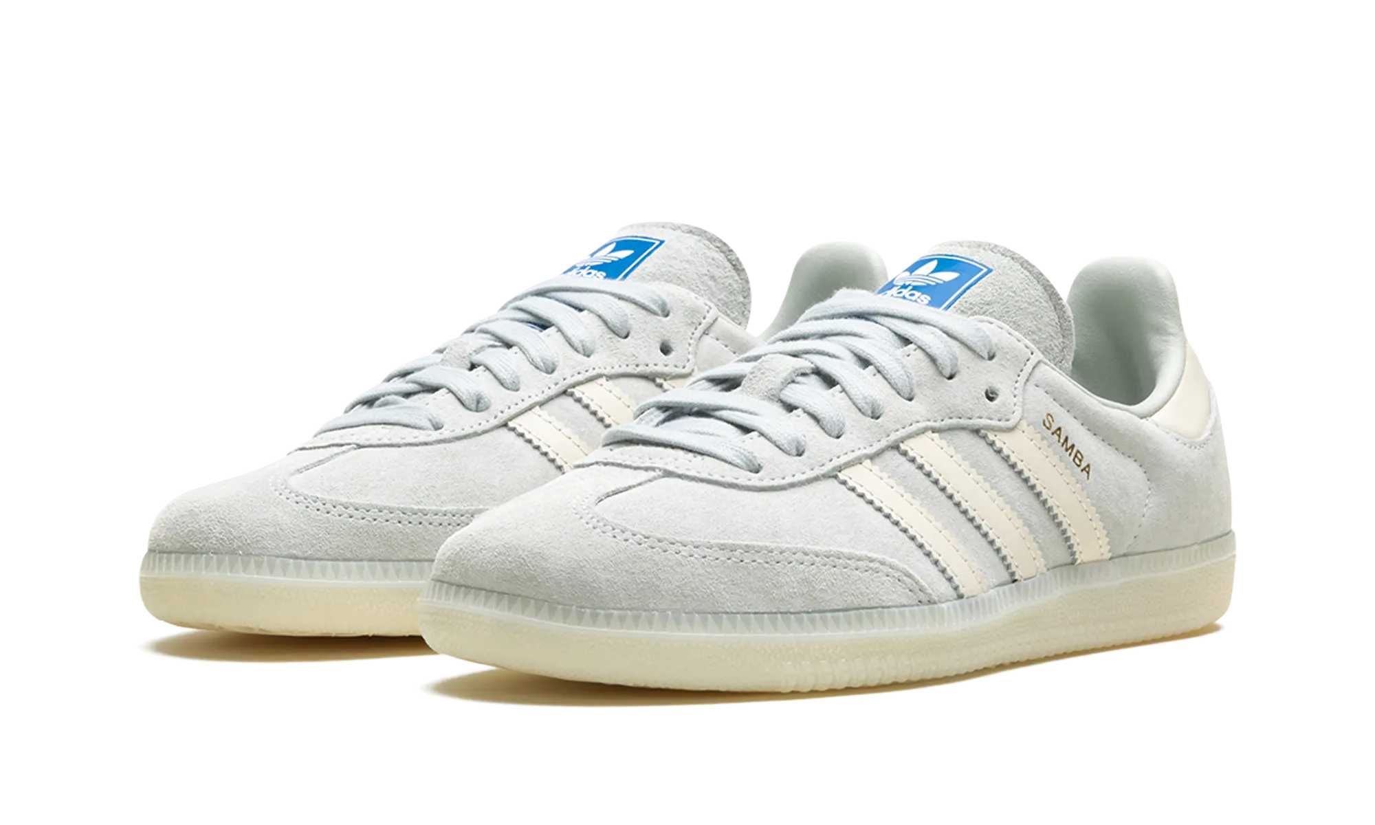 Velcro Strap Weekend Trips Samba OG "wonder silver/chalk white/off white"