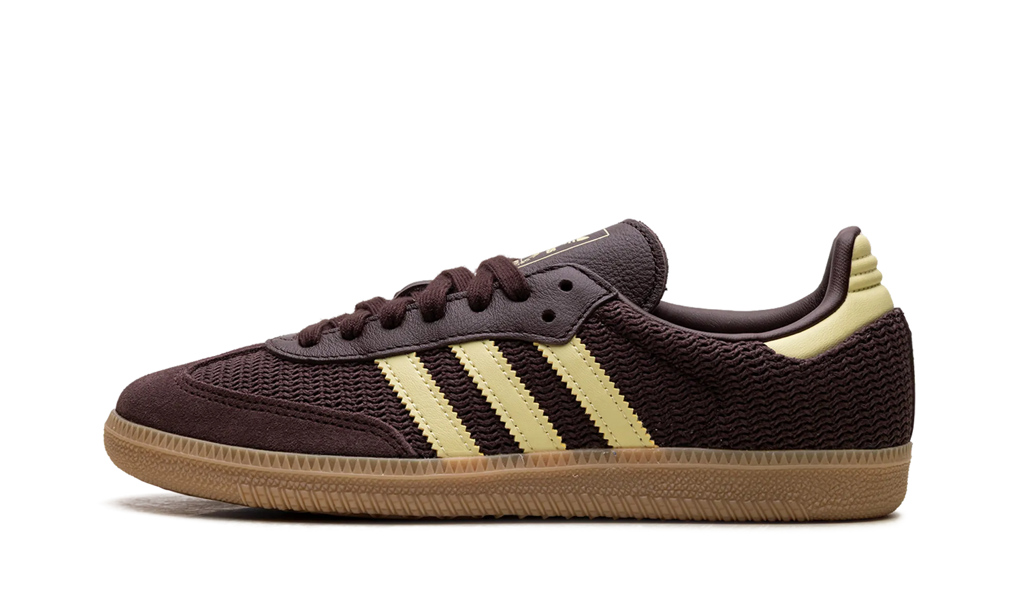 Wedge Heel evening run Samba OG WMNS "Shadow Brown Powder Yellow"