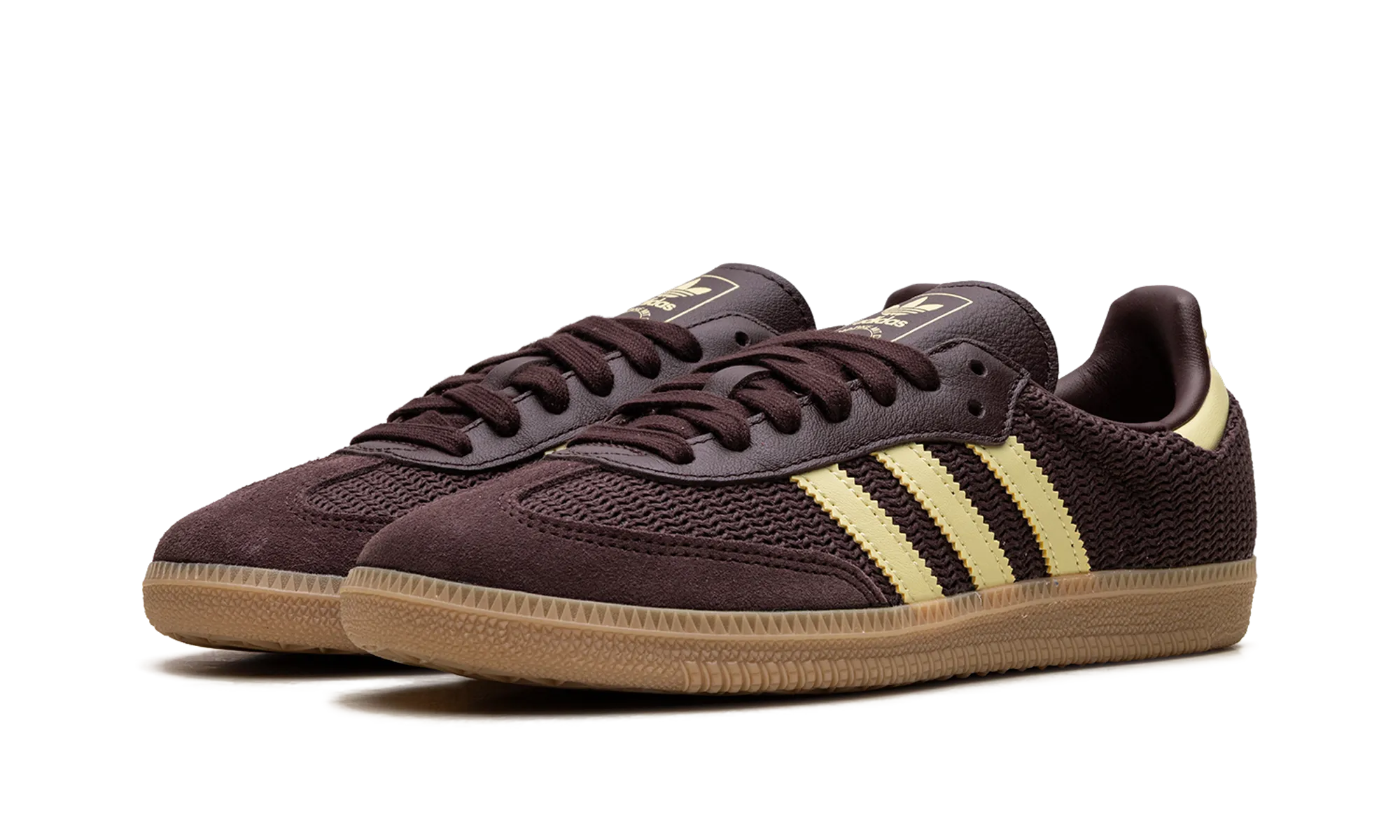 Flexible form Petite Fit Samba OG WMNS "Shadow Brown Powder Yellow"