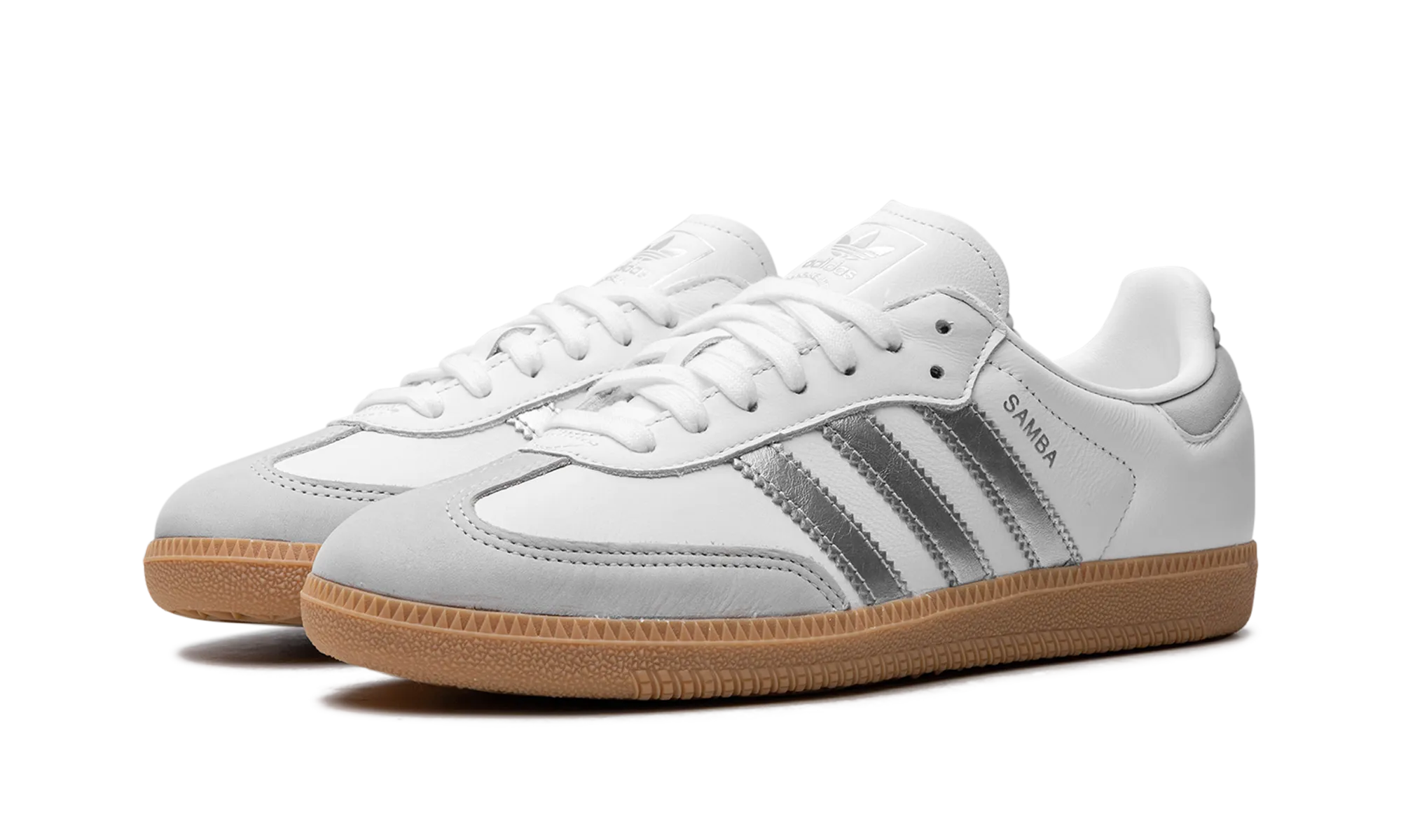 Samba OG WMNS "White Silver Metallic Grey" Yellow Sun