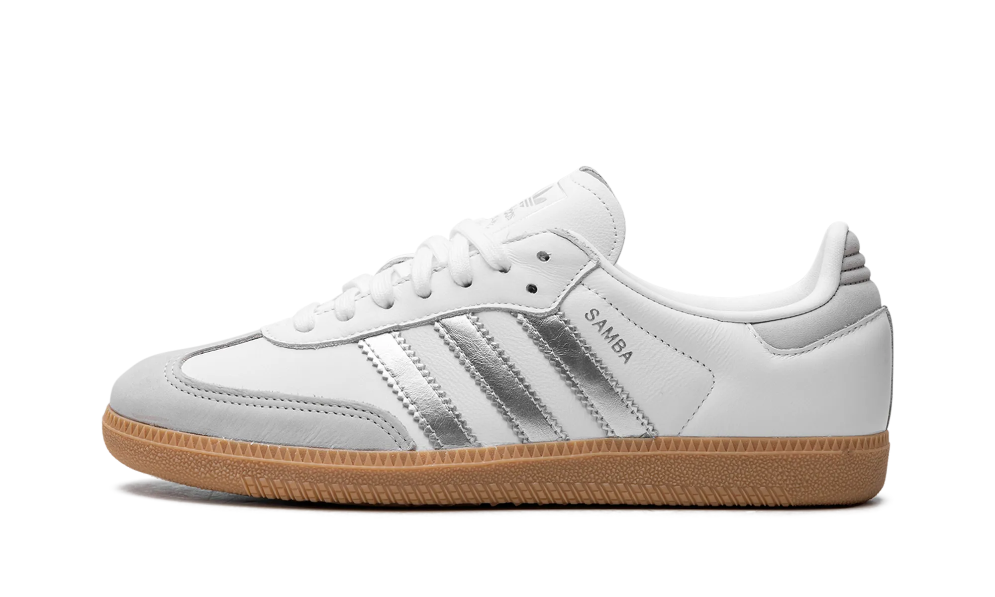 Samba OG WMNS "White Silver Metallic Grey" Walk-Ready Shoes