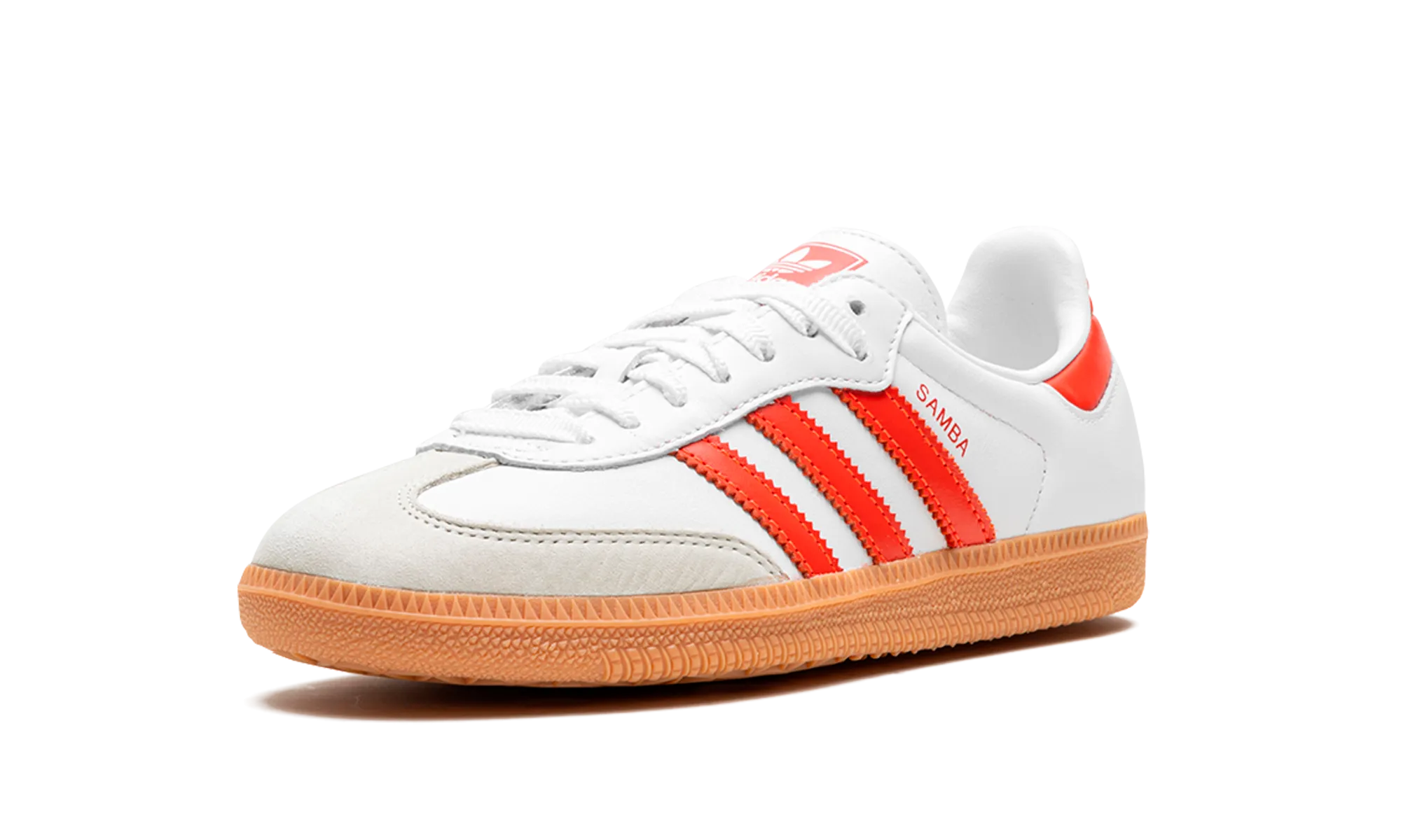 SAMBA OG WMNS "White Solar Red" Look Walk On Foot