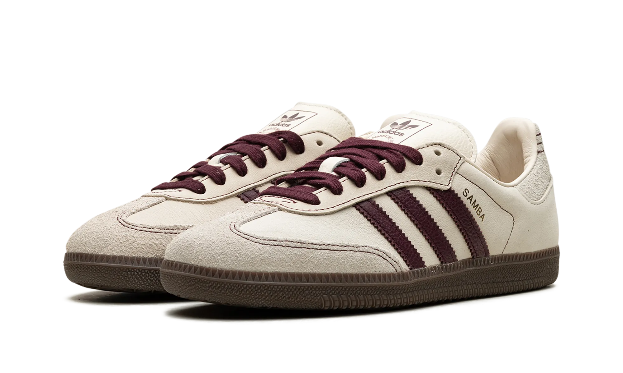 Cushioned heel Samba OG WMNS "Wonder White Maroon"