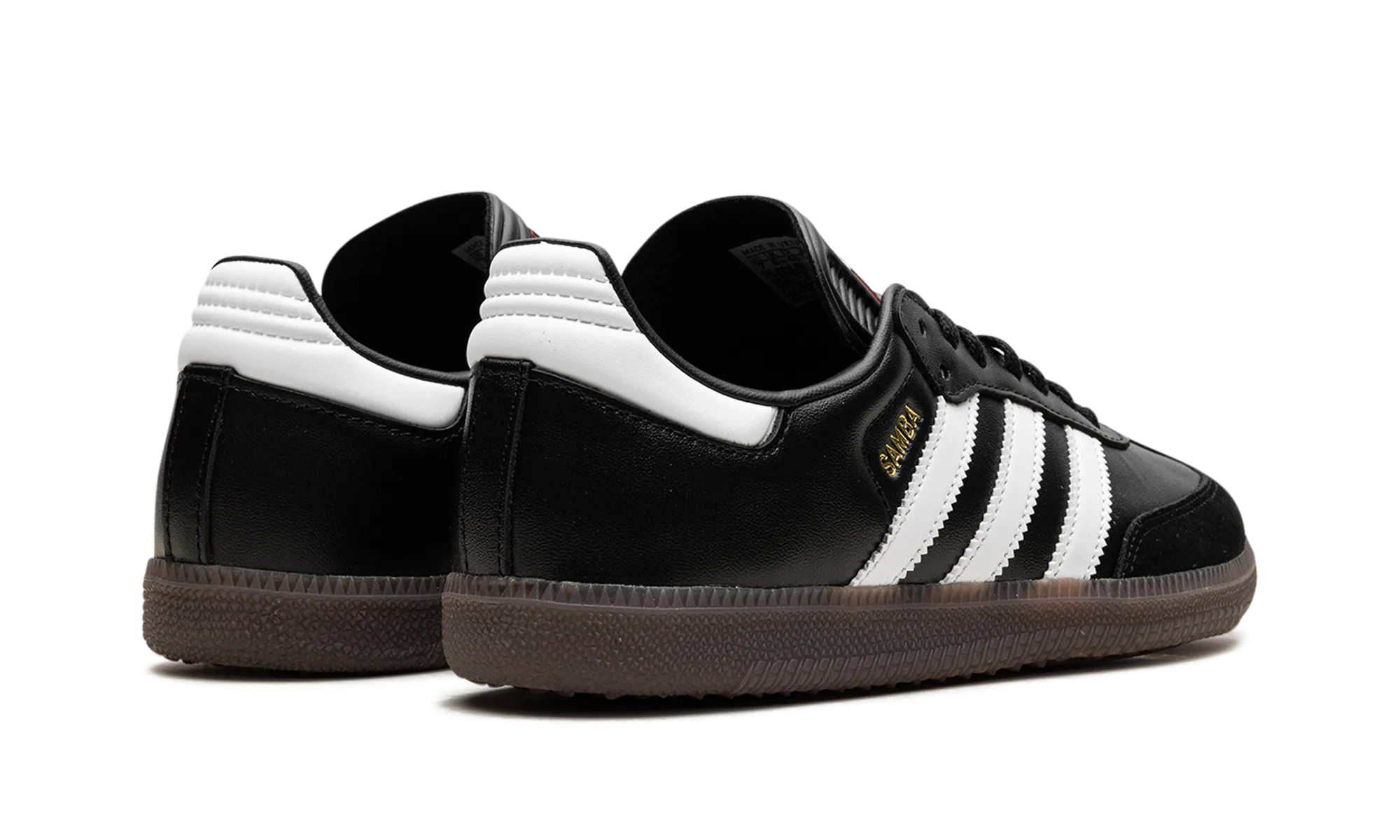 SAMBA "CBLACK/FTWWHT/VIVRED" Cushioned Fit Wide Step