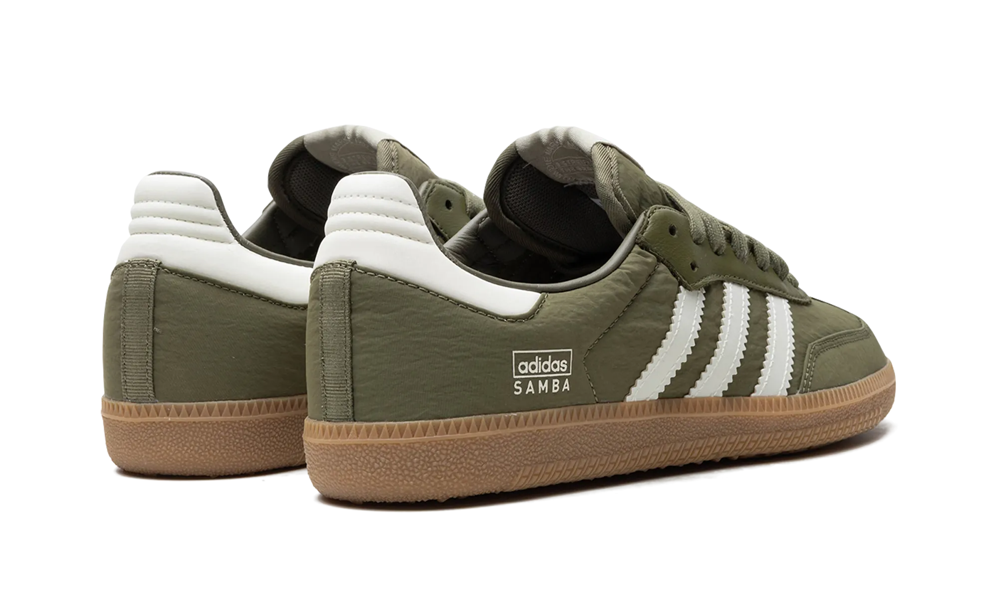 Samba "Reflective Pack - Focused Olive" Comfortable Fit Shoes Flat Form