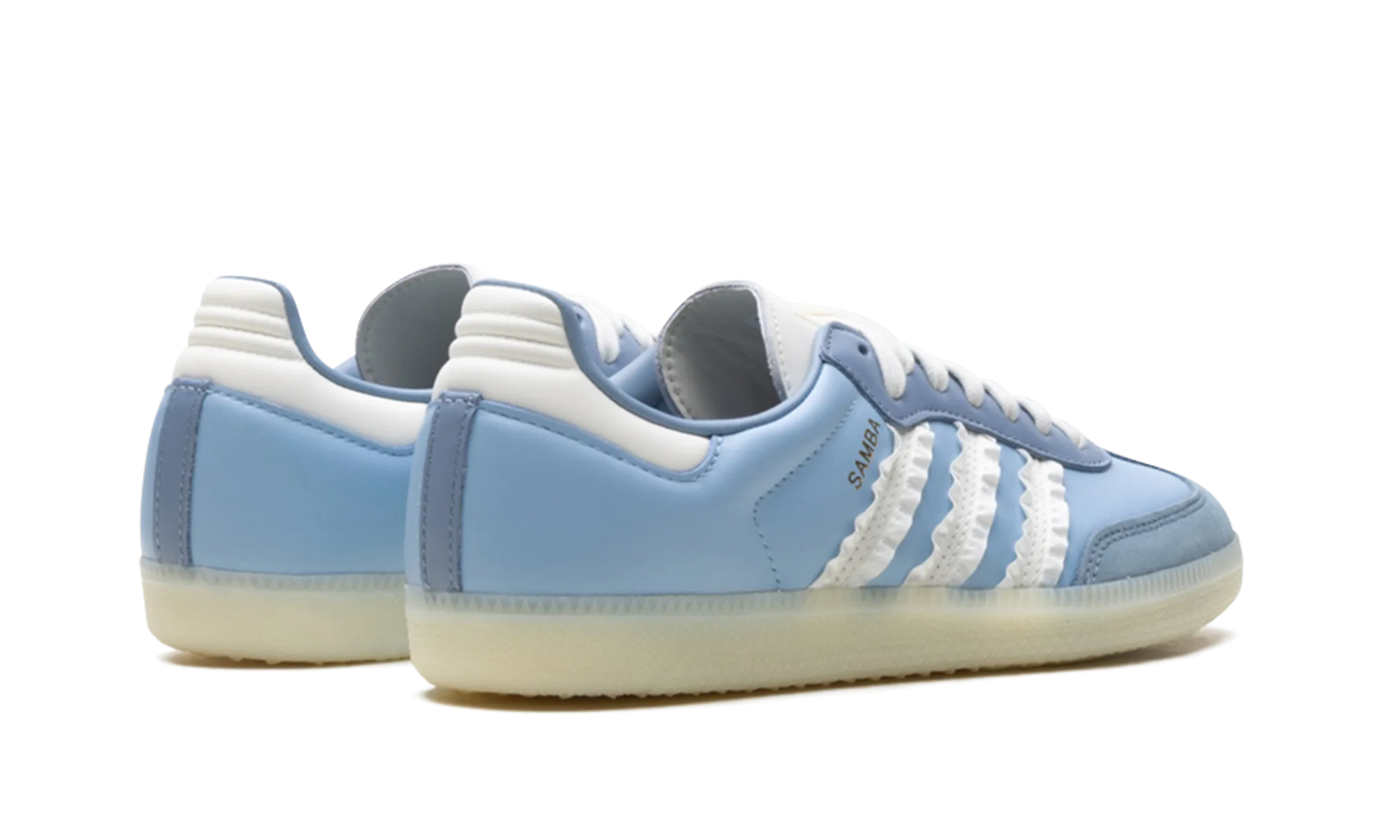 Cloud Comfort Footstep Care Samba WMNS "Ruffle Stripes - Clear Sky"