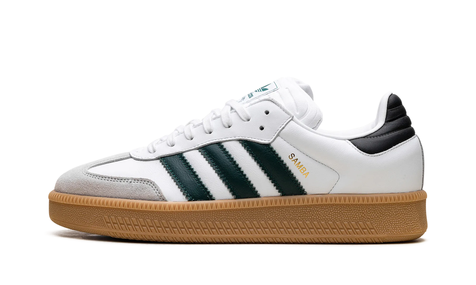 Flexible Materials Run Daily Samba XLG "Cloud White Collegiate Green"