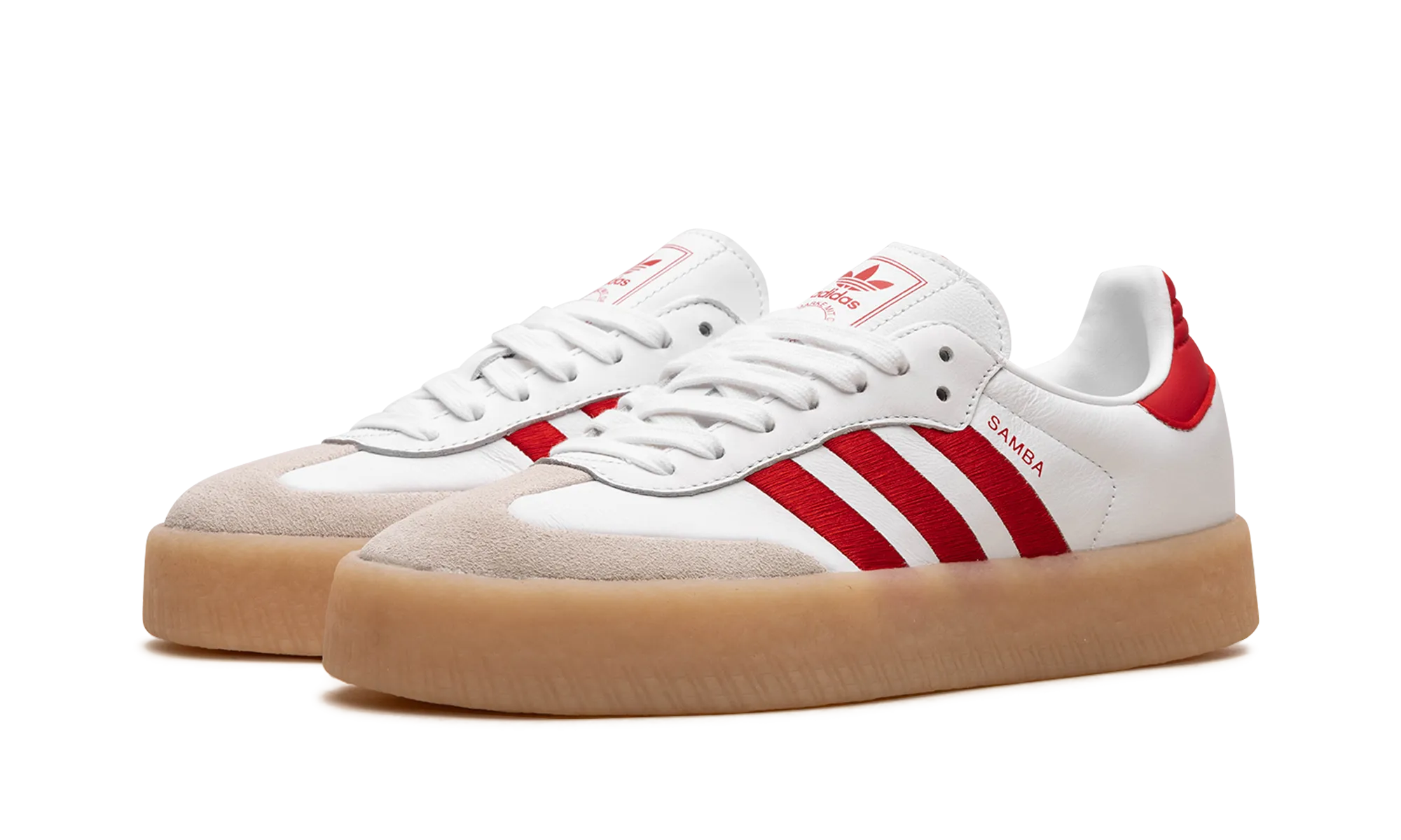 SAMBAE WMNS "White / Red" Steady Stride Walking Sole