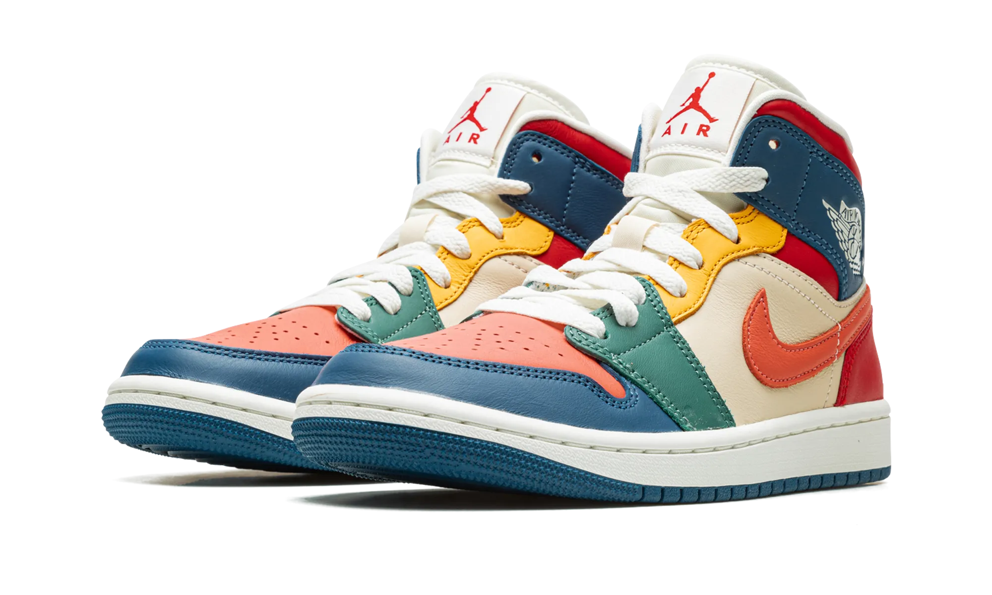 Stacked Heel Lightweight Construction AIR JORDAN 1 MID SE WMNS "Multi-Color"
