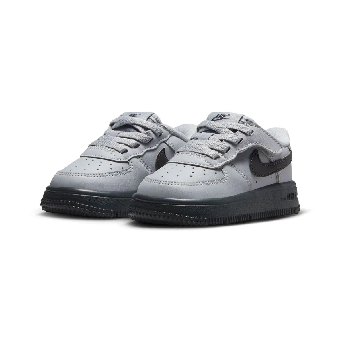 Nike Force 1 Low EasyOn 'Dark Smoke Grey' Baby/Toddler Shoes Unstructured Look