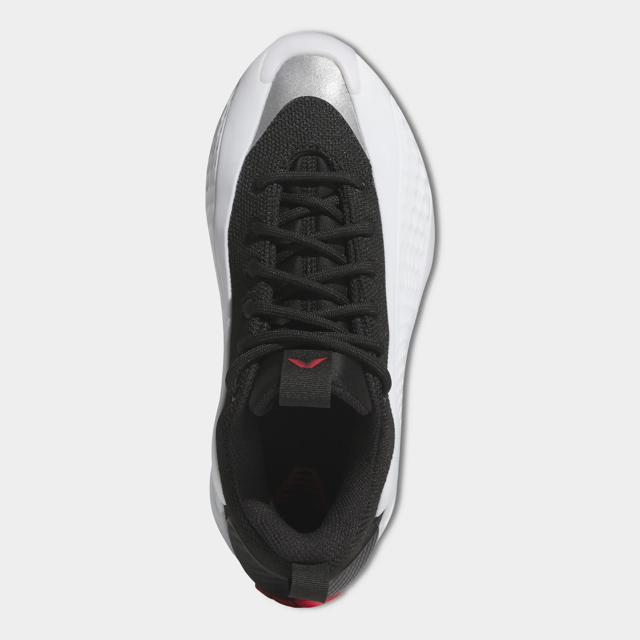 Rubber Composite adidas Juniors' Anthony Edwards 1 Low White / Black - Red
