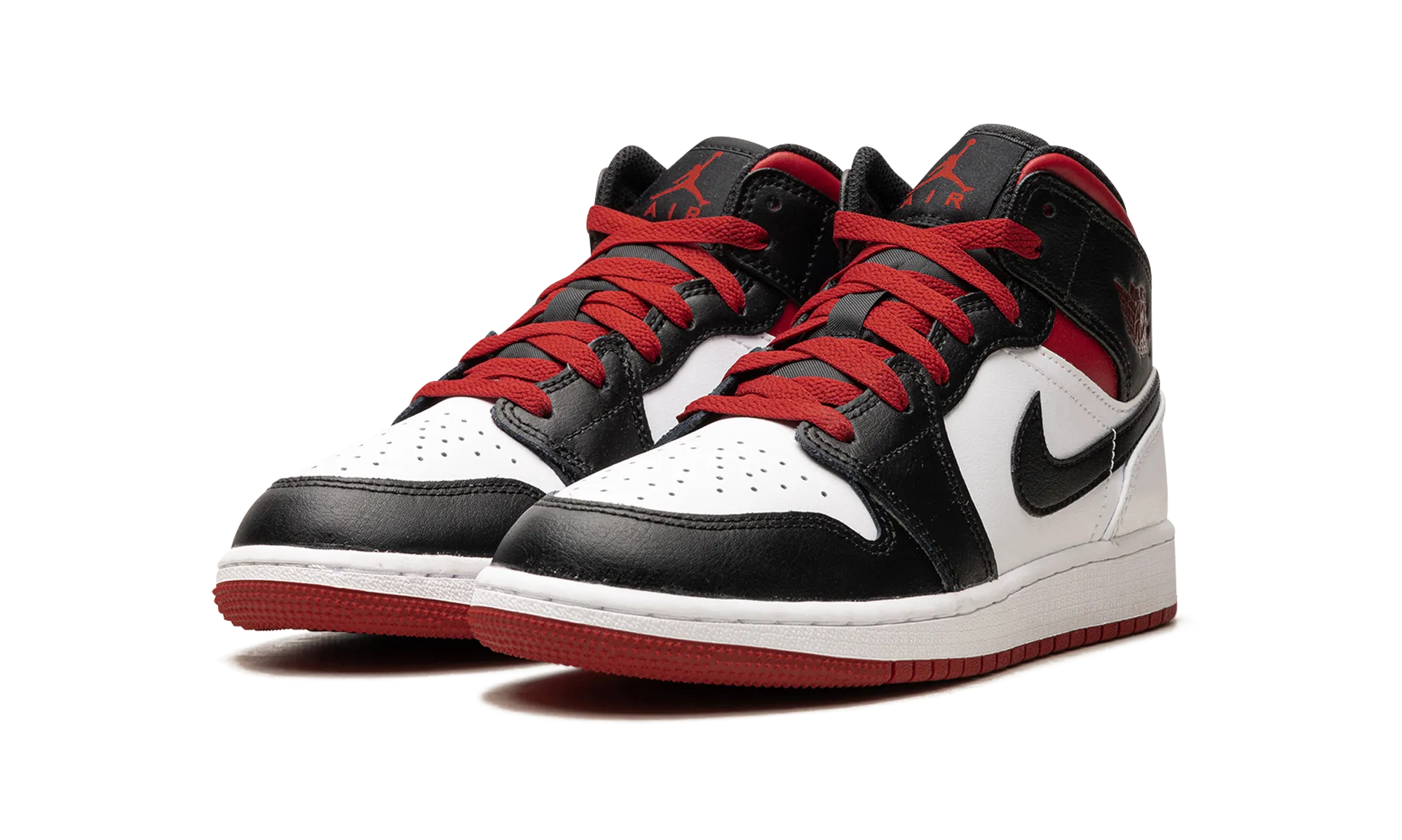 Exclusive Look Air Jordan 1 Mid GS "Gym Red Black Toe"