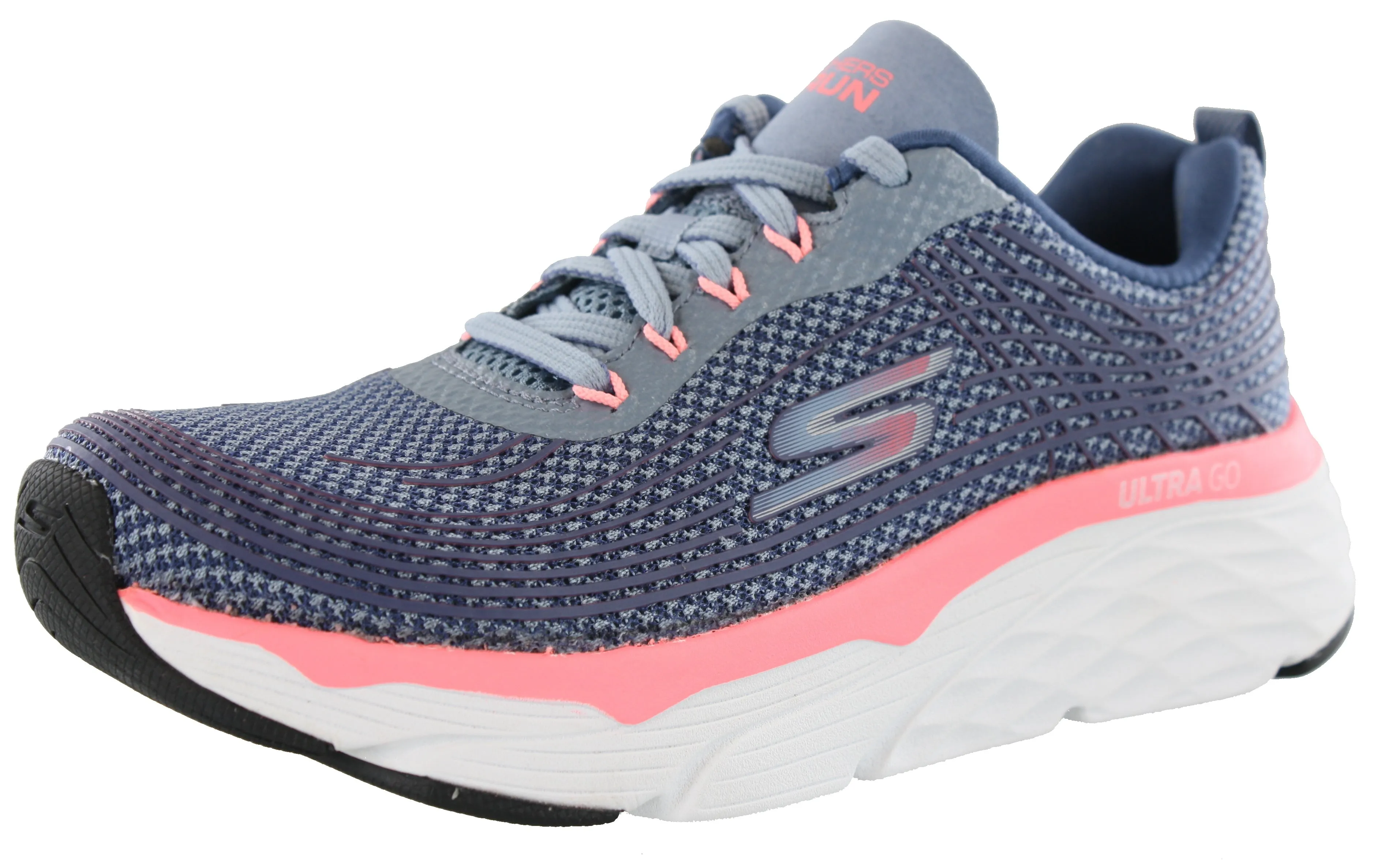 lugged outsole shoes Skechers Women's Lightweight Running Shoes Max Cushioning Elite