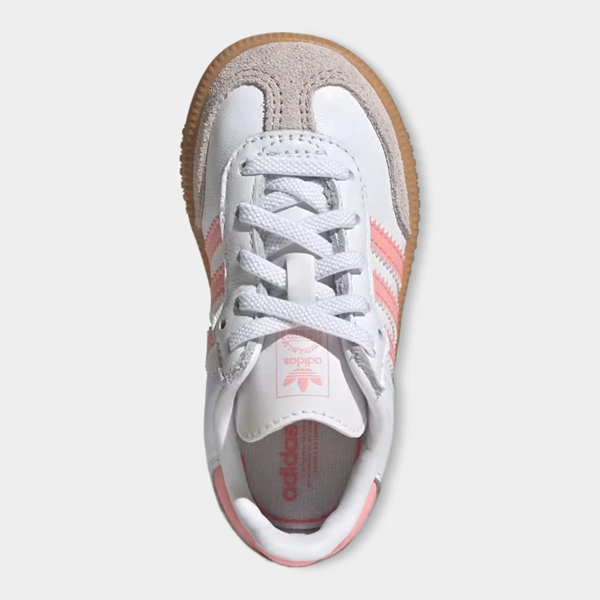 Zero Noise Off-Road Ready adidas Infants' Samba OG White / Pink - Gum