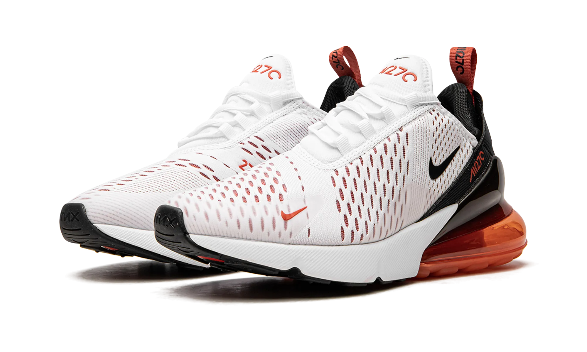 wellness - commitment AIR MAX 270 MNS WMNS "White / Mantra Orange"