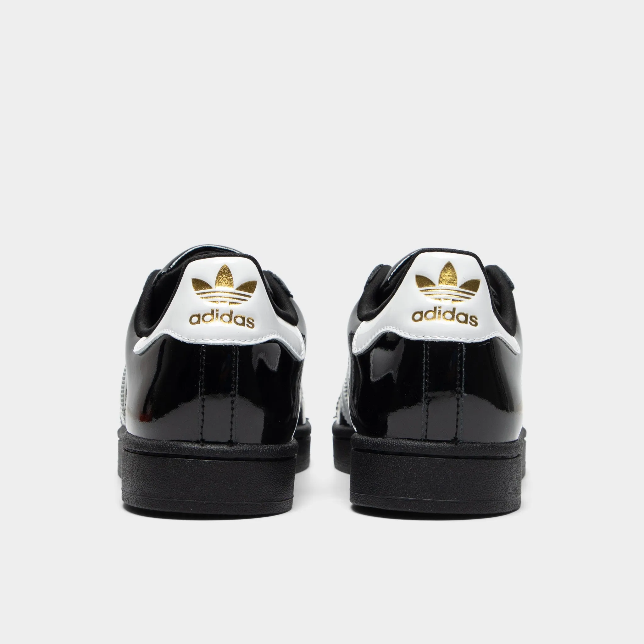 adidas Women's Superstar II Core Black / White - Gold Metallic Thermal Molded Midsole Eco Wear