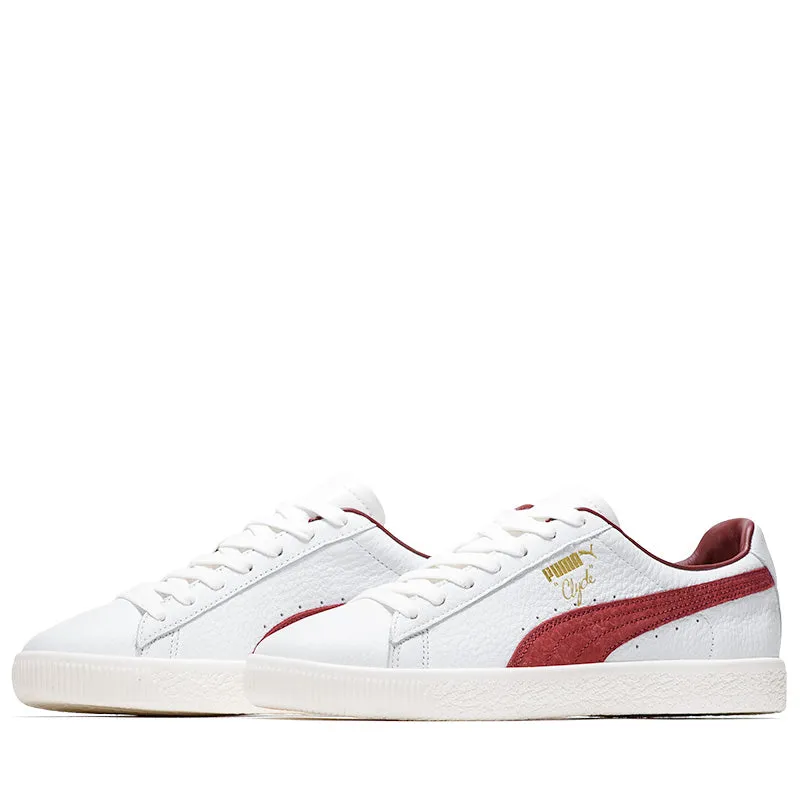 Pressure Zoned Cushioning Knit Upper Puma Clyde Made In Italy - Puma White/Intense Red