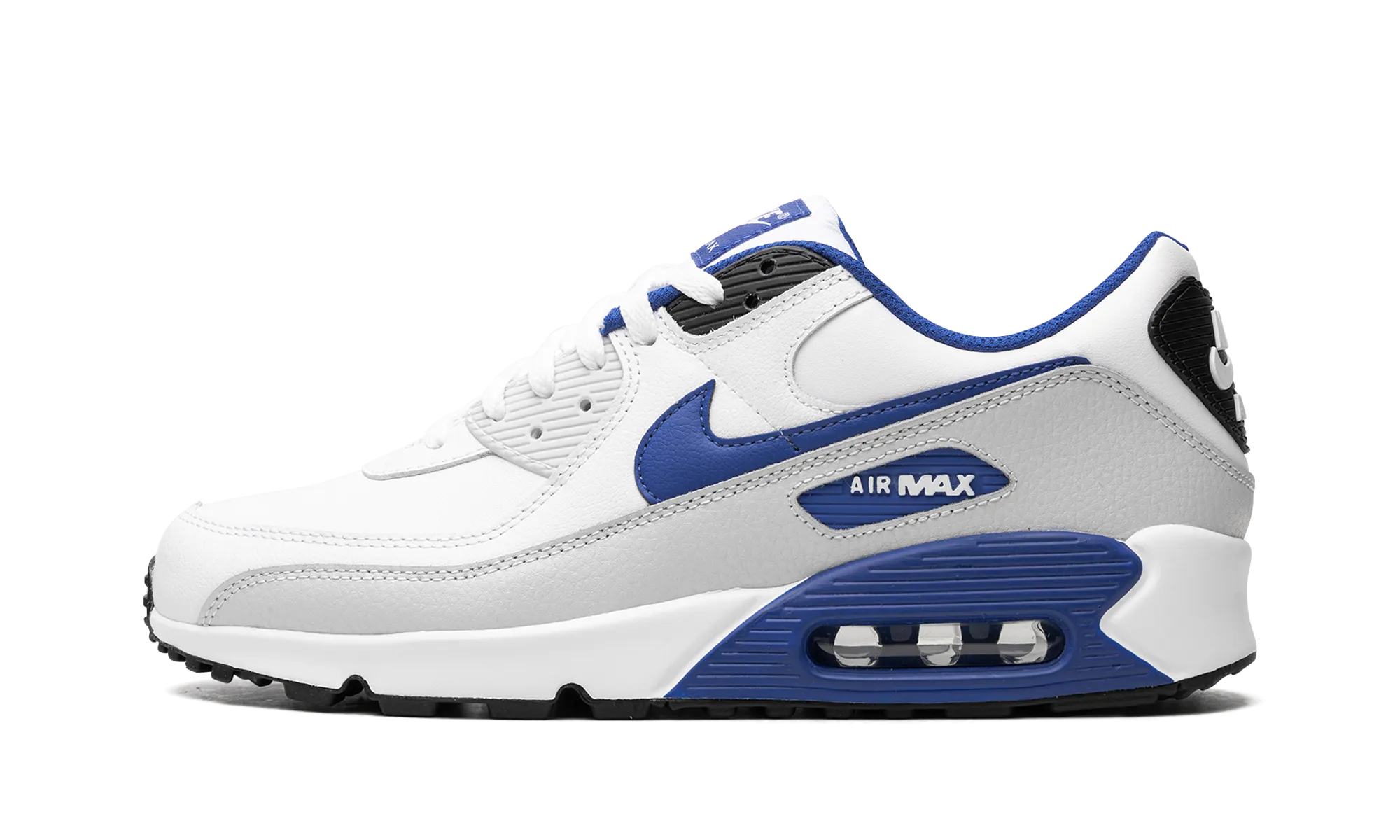 Air Max 90 "White/Game Royal" running shoes for interval training