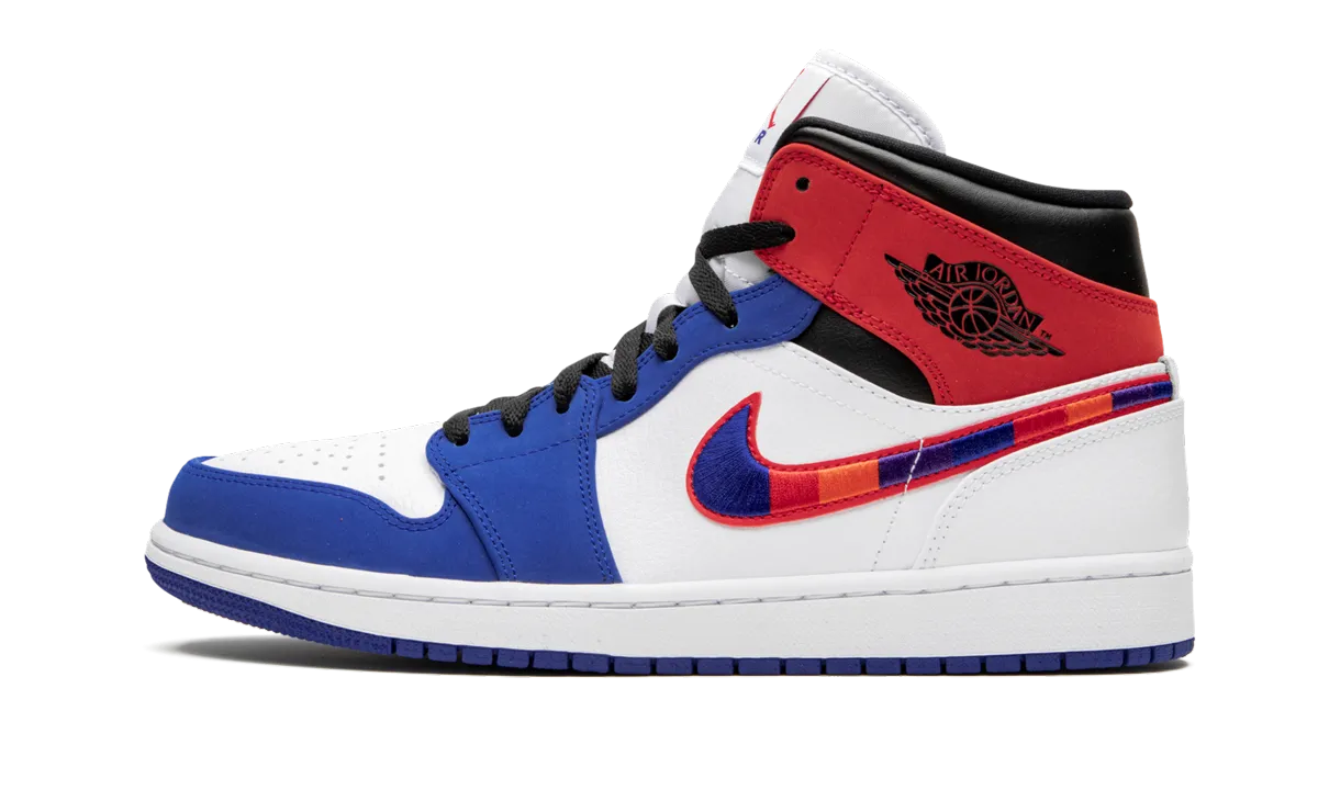 Air Jordan 1 Mid "Multicolor Swoosh" CrossTraining Air Ventilation