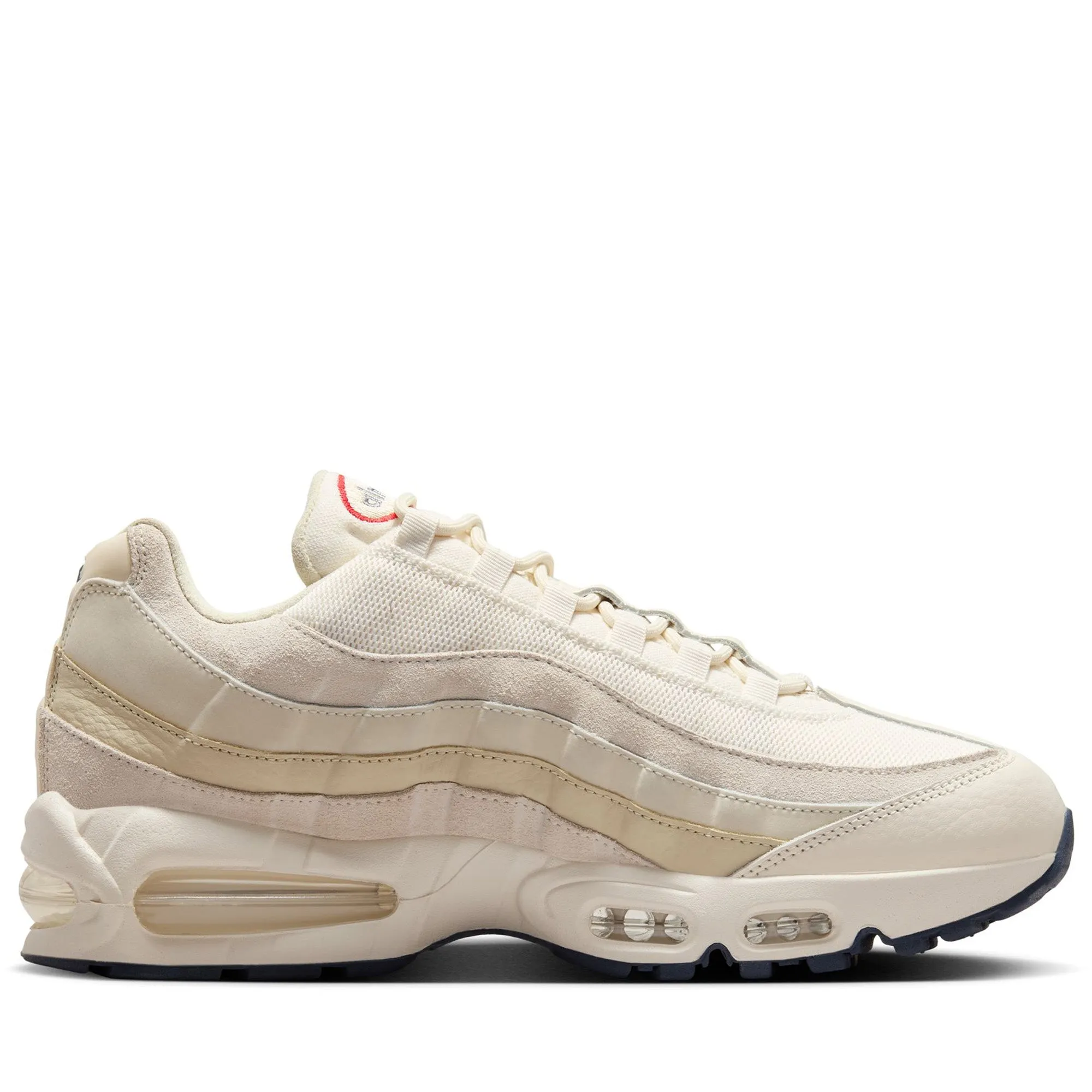 Athleisure Fit Travel Fit Nike Air Max 95 OG Premium - Pale Ivory/University Red