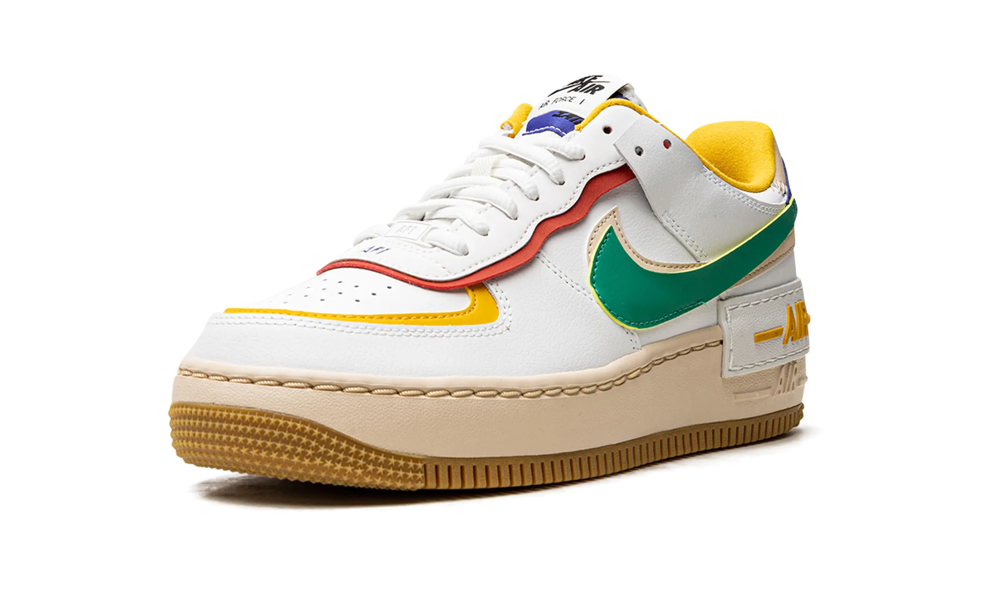 AIR FORCE 1 LO SHADO MNS WMNS "Summit White Neptune Green" Sport Vibe Dynamic Movement