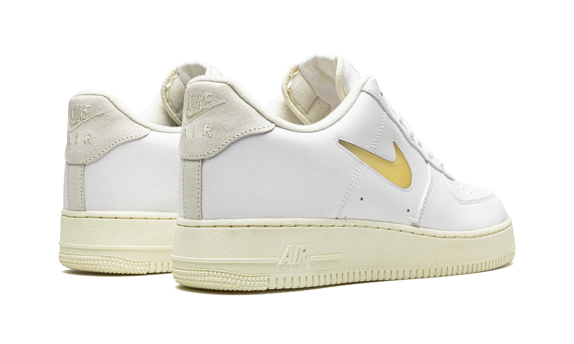 Air Force 1 Low Jewel "White/Pale Vanilla" Impact absorption Durable Comfort