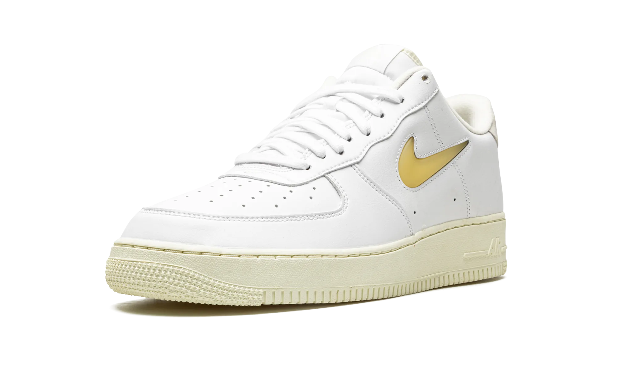 Velcro Closure Skater Support Air Force 1 Low Jewel "White/Pale Vanilla"