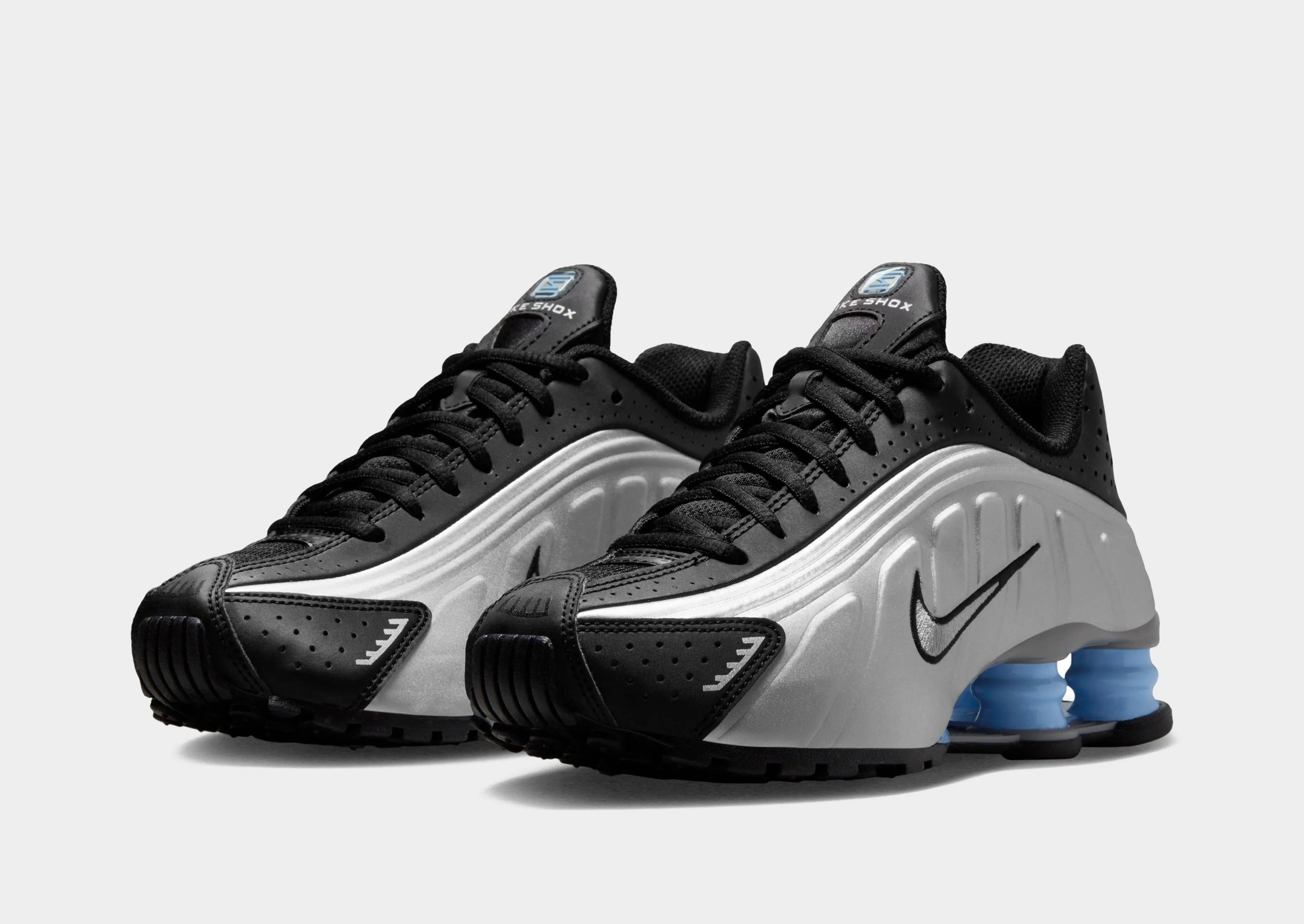Shox R4 Junior's mid - cut running wear ancient - themed running shoes
