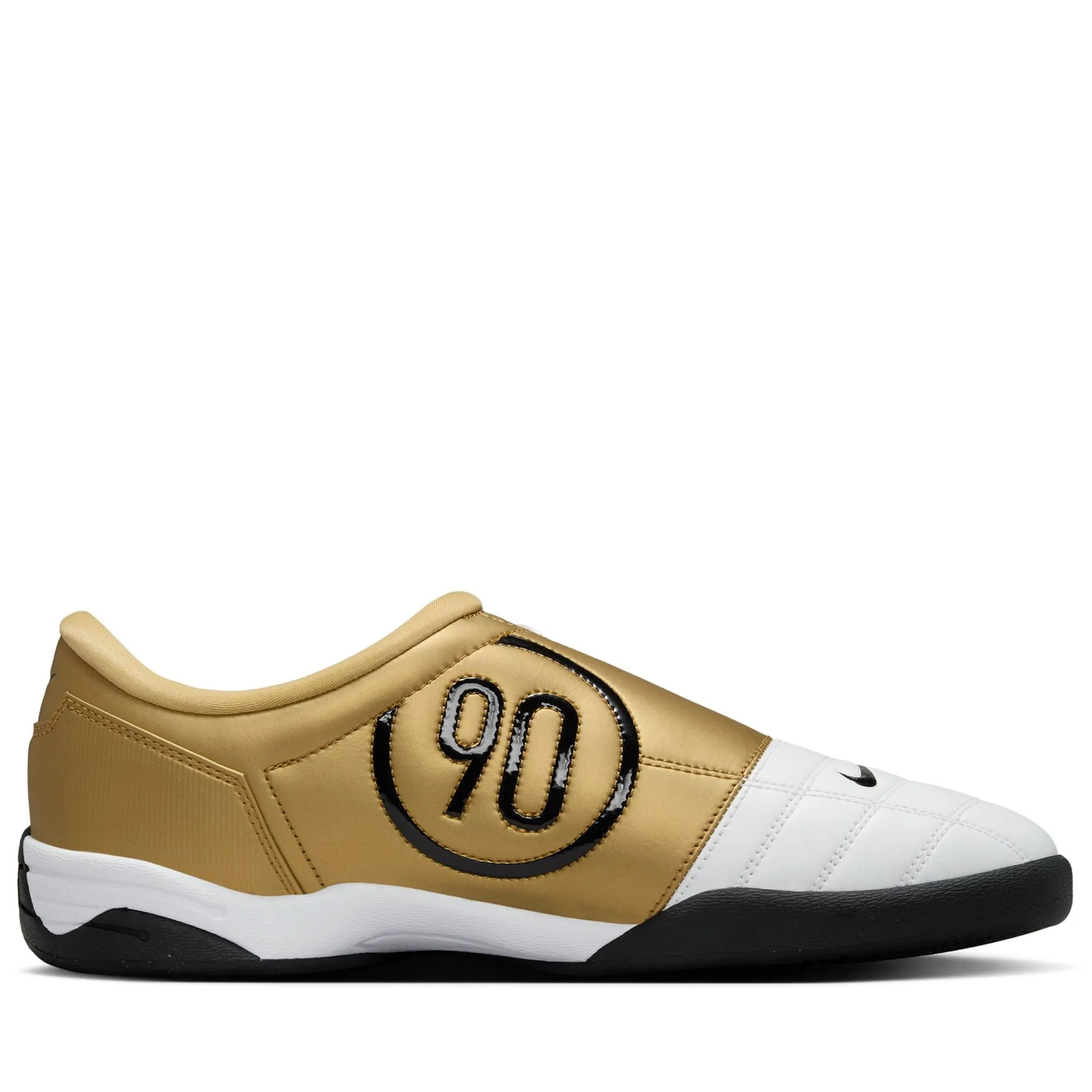 Nike T90 SP - White/Metallic Gold Reinforced Heel Support Durable Ripstop Upper