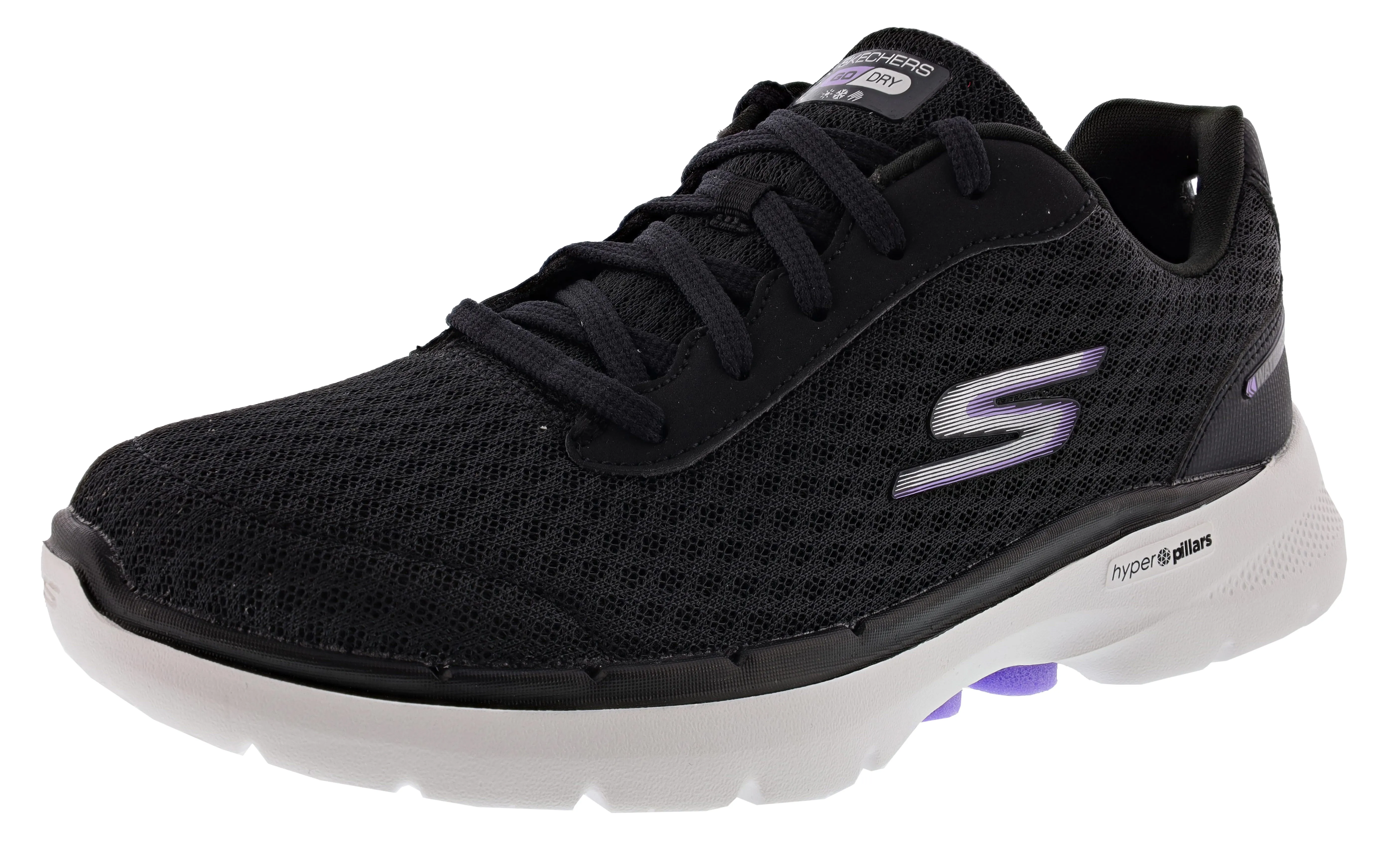 Skechers Women's Go Walk 6 - Venecia Lace Up Running Shoes diamond - design shoes wind - resistant running shoes