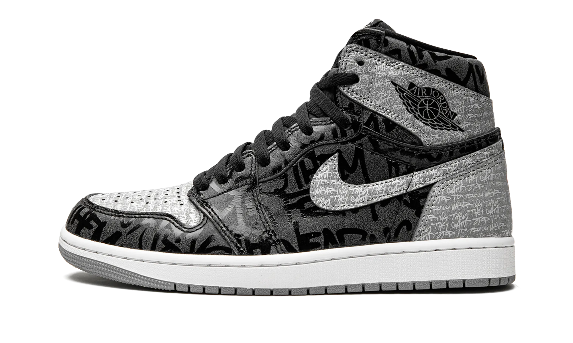 Rocker sole geometry Air Jordan 1 High OG "Rebellionaire"