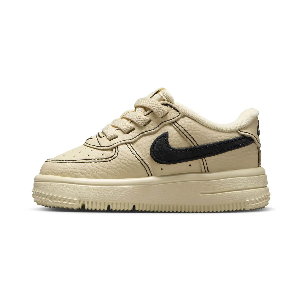 Fitness Focus Ready Motion Nike Force 1 Low LV8 EasyOn 'Light Khaki & Black' Baby/Toddler Shoes