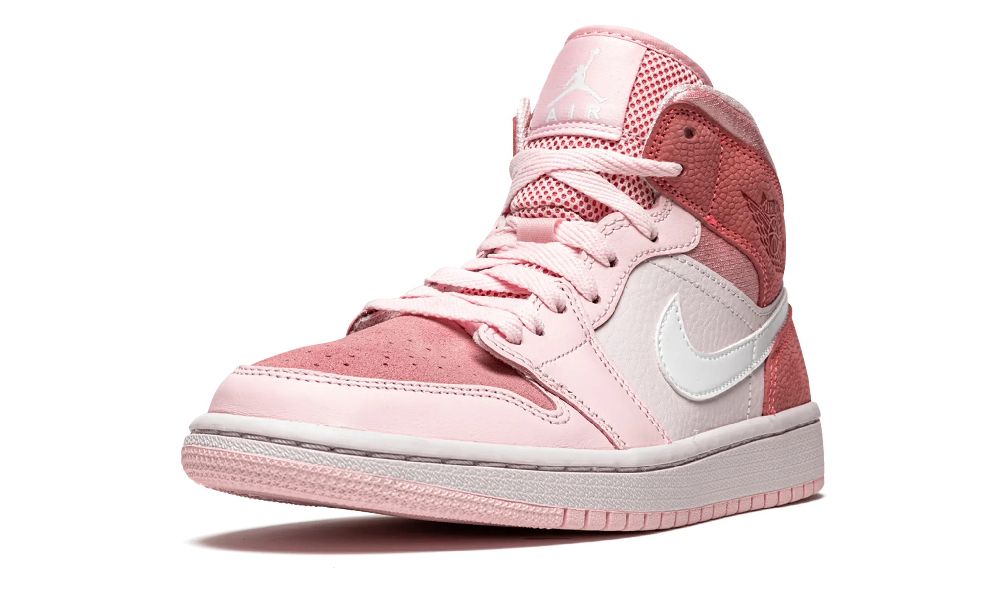 Reinforced Air Jordan 1 Mid WMNS "Digital Pink"