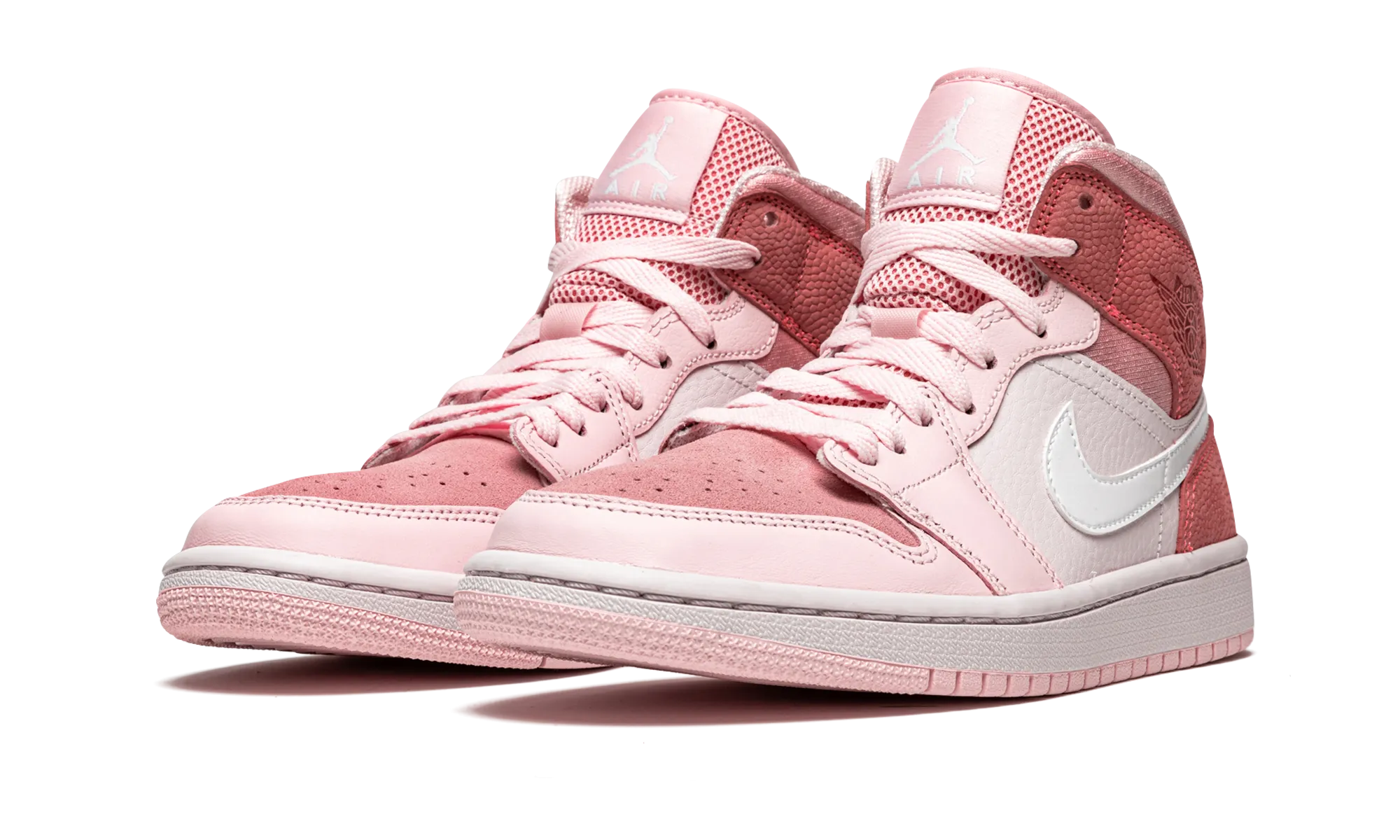 Air Jordan 1 Mid WMNS "Digital Pink" Cushioned Feel Power Stride