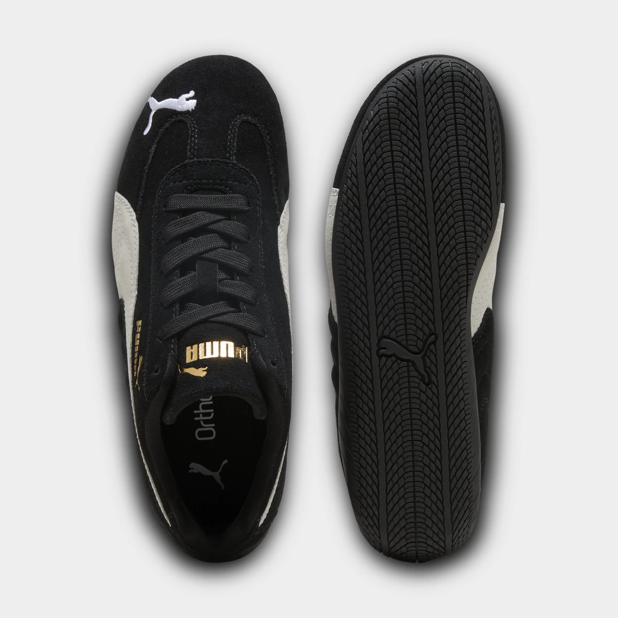 Pull on Ergo Build PUMA Juniors' Speedcat Black / White