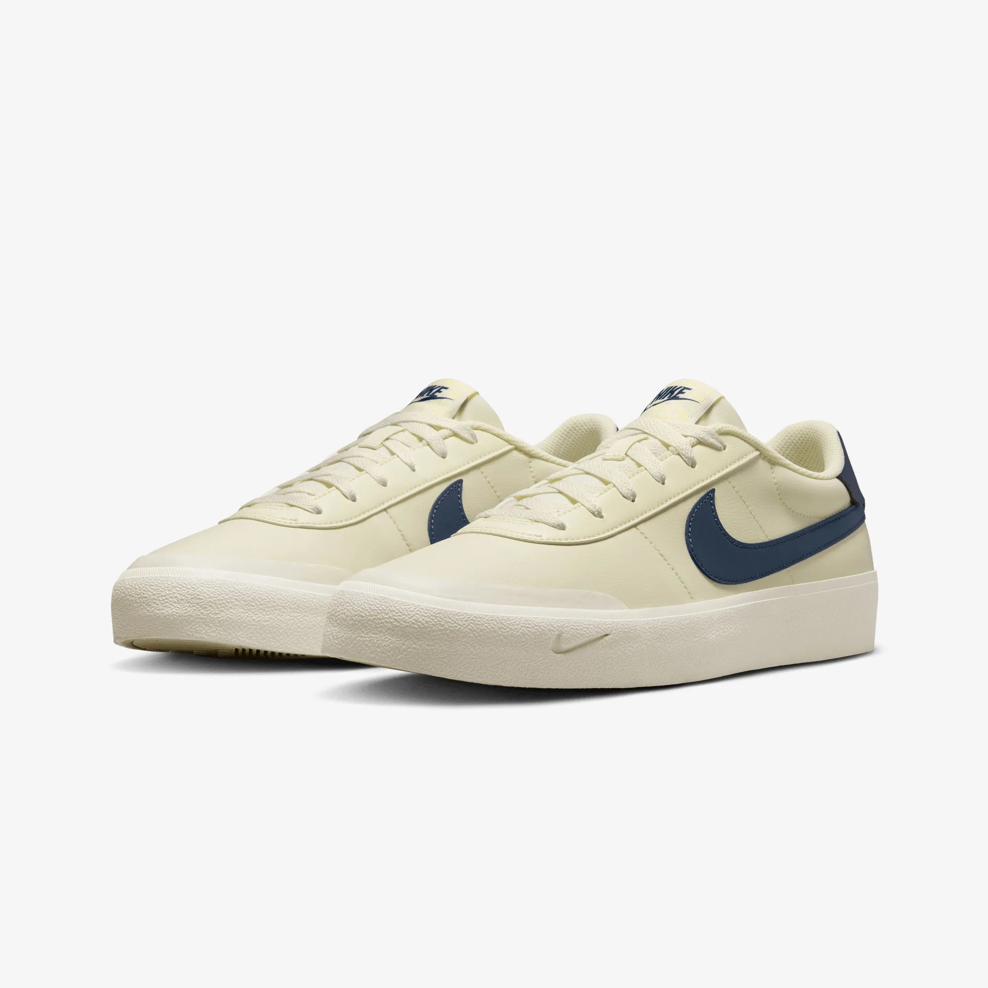 Enhanced Fit Nike | COURT SHOT { COCONUT MILK/MIDNIGHT NAVY-SAIL